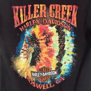 Harley Davidson Shirt S Shamrock St Pattys Day Colorful Indian Killer Creek H-D